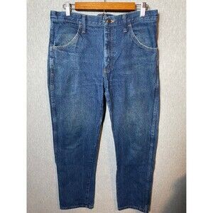 Wrangler Men's Regular Fit Jeans 32x30 Blue 100% Cotton Made in Mexico